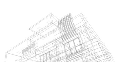 soyut mimari duvar kağıdı tasarımı, dijital konsept arkaplan