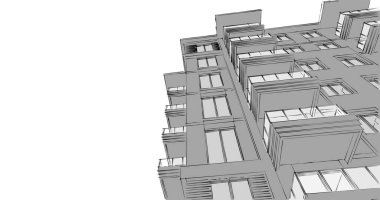 soyut mimari duvar kağıdı tasarımı, dijital konsept arkaplan
