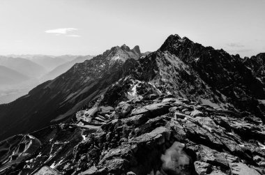 Dağların manzarası, doğa arkaplanı