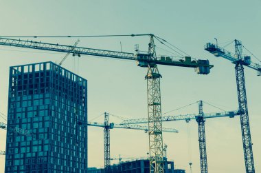 soyut mimari arka plan, bina inşaatı