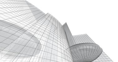 soyut mimari duvar kağıdı tasarımı, dijital konsept arkaplan