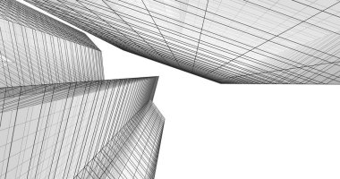 soyut mimari duvar kağıdı tasarımı, dijital konsept arkaplan