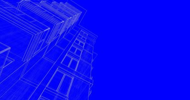 soyut mimari duvar kağıdı tasarımı, dijital konsept arkaplan