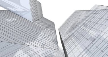 soyut mimari duvar kağıdı tasarımı, dijital konsept arkaplan