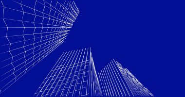 soyut mimari duvar kağıdı tasarımı, dijital konsept arkaplan