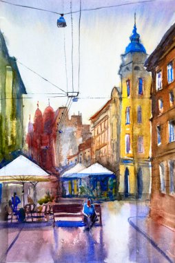 Mimari sanat konseptinde soyut çizgiler, minimum geometrik şekiller. 