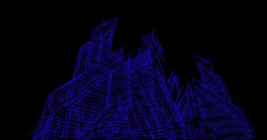 soyut mimari duvar kağıdı tasarımı, dijital konsept arkaplan