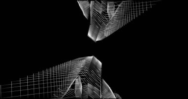 soyut mimari duvar kağıdı tasarımı, dijital konsept arkaplan