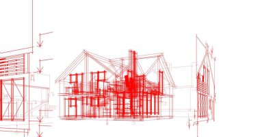 minimal geometrik şekiller, mimari çizgiler