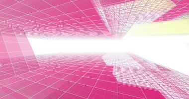 soyut mimari duvar kağıdı tasarımı, dijital konsept arkaplan