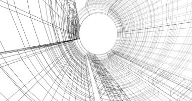 soyut mimari duvar kağıdı tasarımı, dijital konsept arkaplan