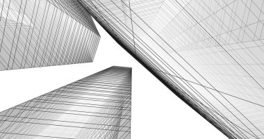 soyut mimari duvar kağıdı tasarımı, dijital konsept arkaplan