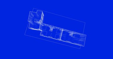 soyut mimari duvar kağıdı tasarımı, dijital konsept arkaplan