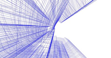 soyut mimari duvar kağıdı tasarımı, dijital konsept arkaplan