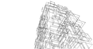 soyut mimari duvar kağıdı tasarımı, dijital konsept arkaplan