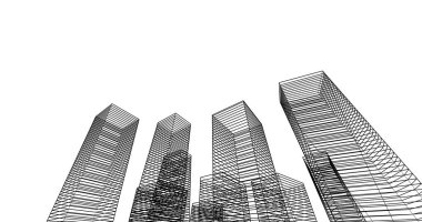 soyut mimari duvar kağıdı tasarımı, dijital konsept arkaplan