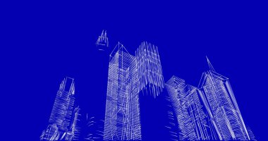 soyut mimari duvar kağıdı tasarımı, dijital konsept arkaplan