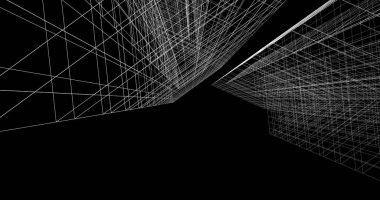 soyut mimari duvar kağıdı tasarımı, dijital konsept arkaplan