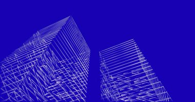 soyut mimari duvar kağıdı tasarımı, dijital konsept arkaplan