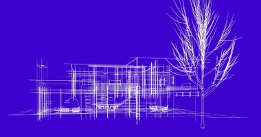 soyut mimari duvar kağıdı tasarımı, dijital konsept arkaplan