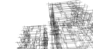 soyut mimari duvar kağıdı tasarımı, dijital konsept arkaplan