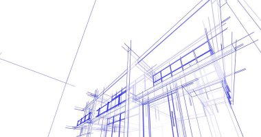 minimal geometrik şekiller, mimari çizgiler