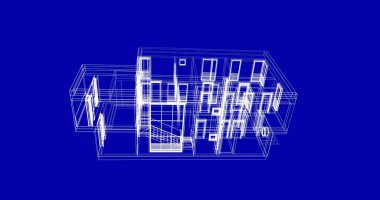 soyut mimari duvar kağıdı tasarımı, dijital konsept arkaplan