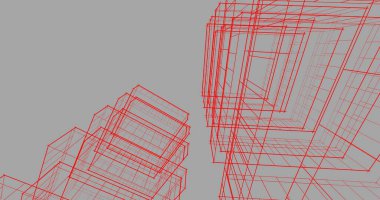 soyut mimari duvar kağıdı tasarımı, dijital konsept arkaplan