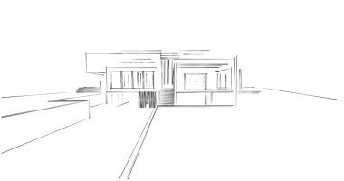 soyut mimari duvar kağıdı tasarımı, dijital konsept arkaplan