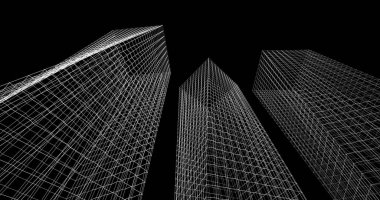 soyut mimari duvar kağıdı tasarımı, dijital konsept arkaplan