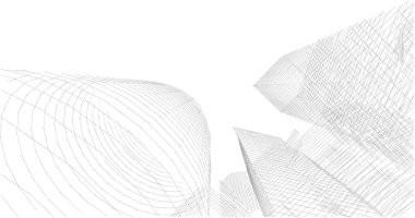 soyut mimari duvar kağıdı tasarımı, dijital konsept arkaplan