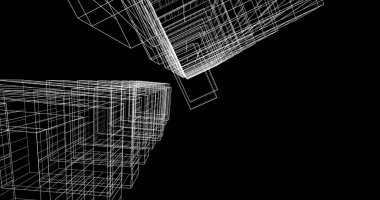 soyut mimari duvar kağıdı tasarımı, dijital konsept arkaplan