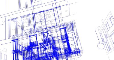 soyut mimari duvar kağıdı tasarımı, dijital konsept arkaplan