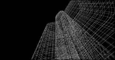 soyut mimari duvar kağıdı tasarımı, dijital konsept arkaplan