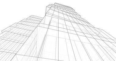 soyut mimari duvar kağıdı tasarımı, dijital konsept arkaplan