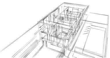 soyut mimari duvar kağıdı tasarımı, dijital konsept arkaplan
