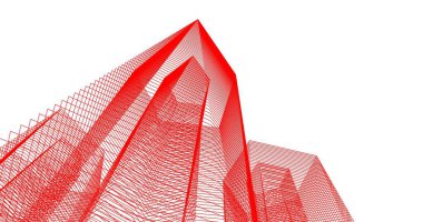 soyut mimari duvar kağıdı tasarımı, dijital konsept arkaplan