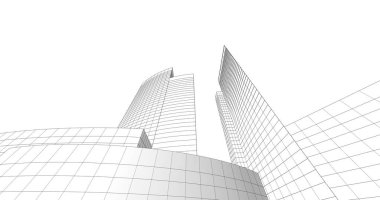 soyut mimari duvar kağıdı tasarımı, dijital konsept arkaplan