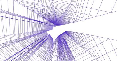 soyut mimari duvar kağıdı tasarımı, dijital konsept arkaplan