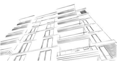 soyut mimari duvar kağıdı tasarımı, dijital konsept arkaplan