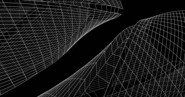 soyut mimari duvar kağıdı tasarımı, dijital konsept arkaplan