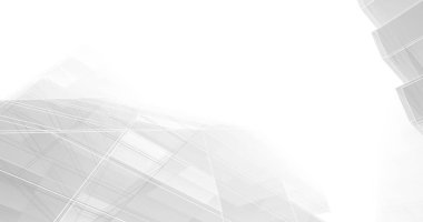 Mimari sanat konseptinde soyut çizgiler, minimum geometrik şekiller. 