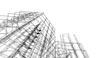 soyut mimari duvar kağıdı tasarımı, dijital konsept arkaplan