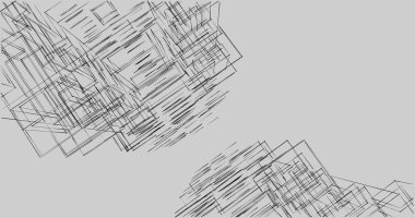 Arkaplanda mimari bina 3d illüstrasyon