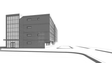 minimal geometrik şekiller, mimari çizgiler