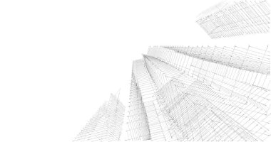 soyut mimari duvar kağıdı tasarımı, dijital konsept arkaplan