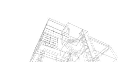 soyut mimari duvar kağıdı tasarımı, dijital konsept arkaplan