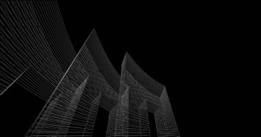 soyut mimari duvar kağıdı tasarımı, dijital konsept arkaplan