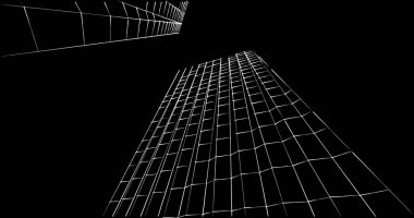 soyut mimari duvar kağıdı tasarımı, dijital konsept arkaplan