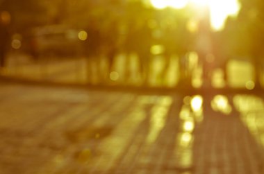 Bulanık şehir manzarası, soyut arkaplan 